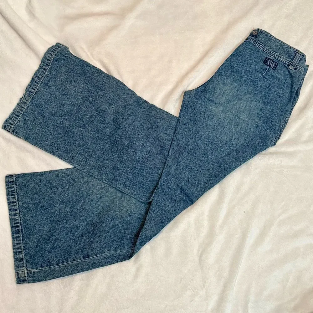 Vintage UNIONBAY Classic Blue Low-Rise Denim Wide Leg Jeans